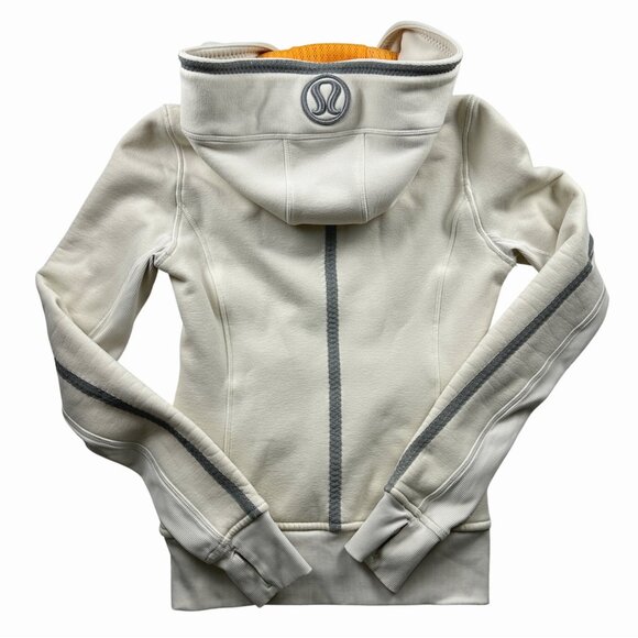 Lululemon Uba Hoodie *Reflective Polar Cream-Creamsicle Pop Sz 4 Special Edition - Picture 6 of 14